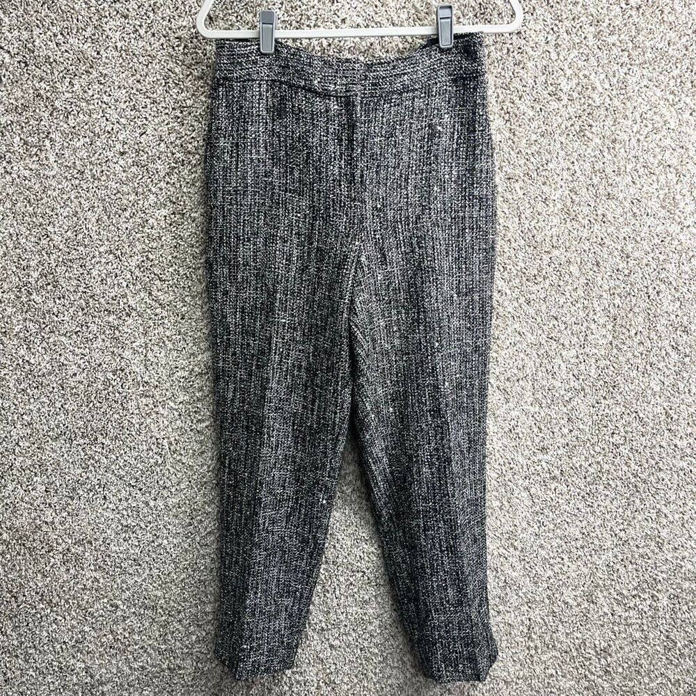 Talbots Pants Women’s 14‎ Hampshire Black and White Tweed Ankle
